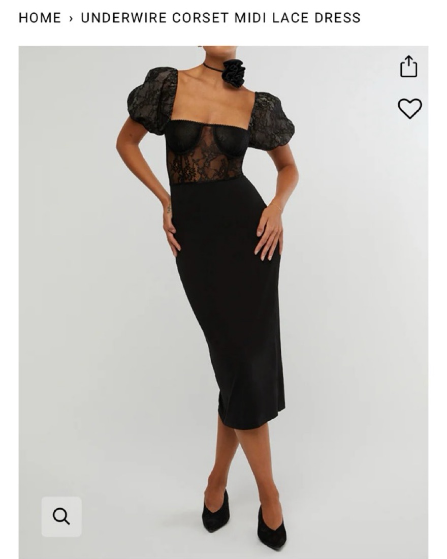 we wore what corset lace skirt midi dress WeWoreWhat Corset Lace Skirt Linen-blend Midi Dress