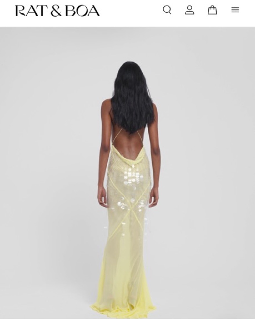 yellow cocktail dresses Odette Satin Mini Dress main image 0