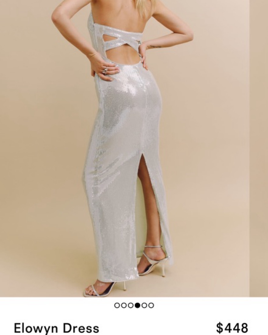 Reformation Elowyn Dress Sea Foam by Reformation - Pickle