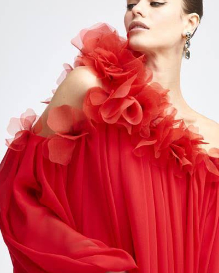 Oscar De La Renta Red Gown by Oscar de la Renta - Pickle
