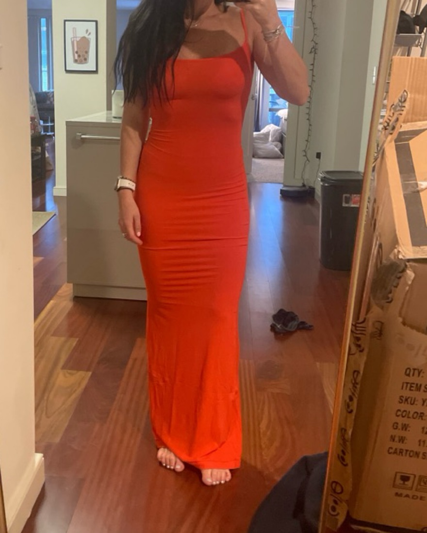 orange skims dress Skims Orange Dress by Skims