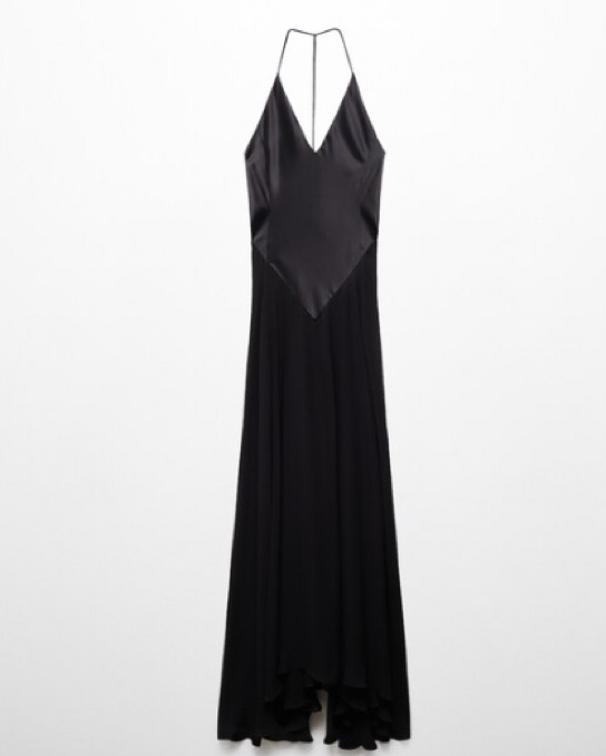 Victoria Beckham X Mango Black Silk Gown by Victoria Beckham - Pickle
