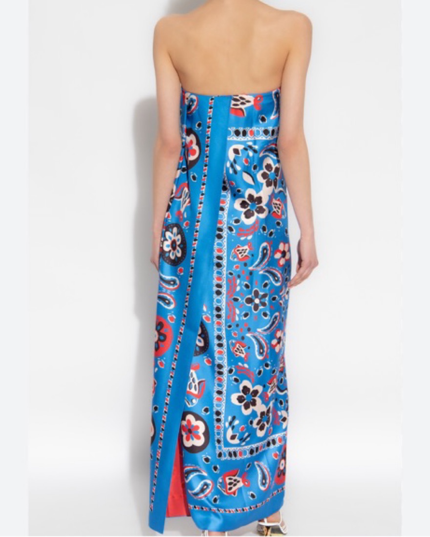 TORY BURCH Paisley Printed Strapless | Pickle