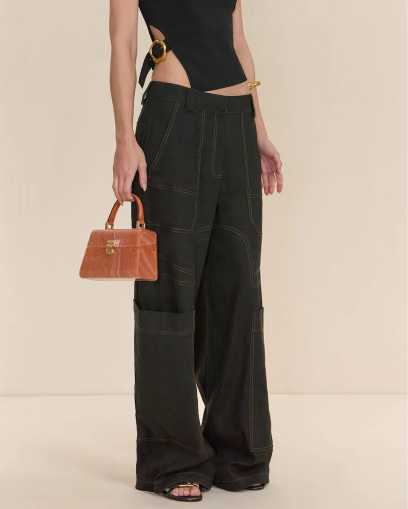 Cult Gaia Black Wynn Pant by Cult Gaia - Pickle