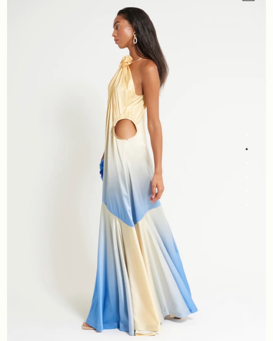 Blue/Yellow Ombre Cult Gaia Gown by Cult Gaia - Pickle