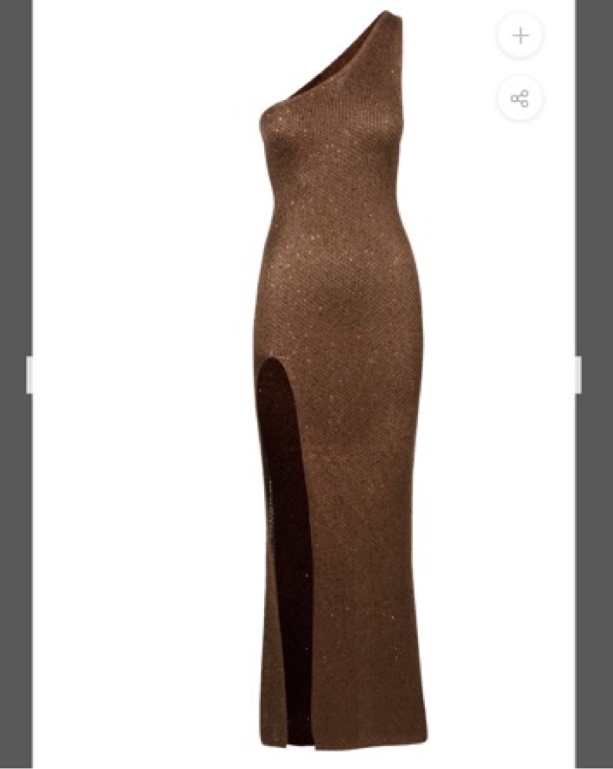 Asta Resort One Shoulder Brown Dress by Asta Resort - Pickle
