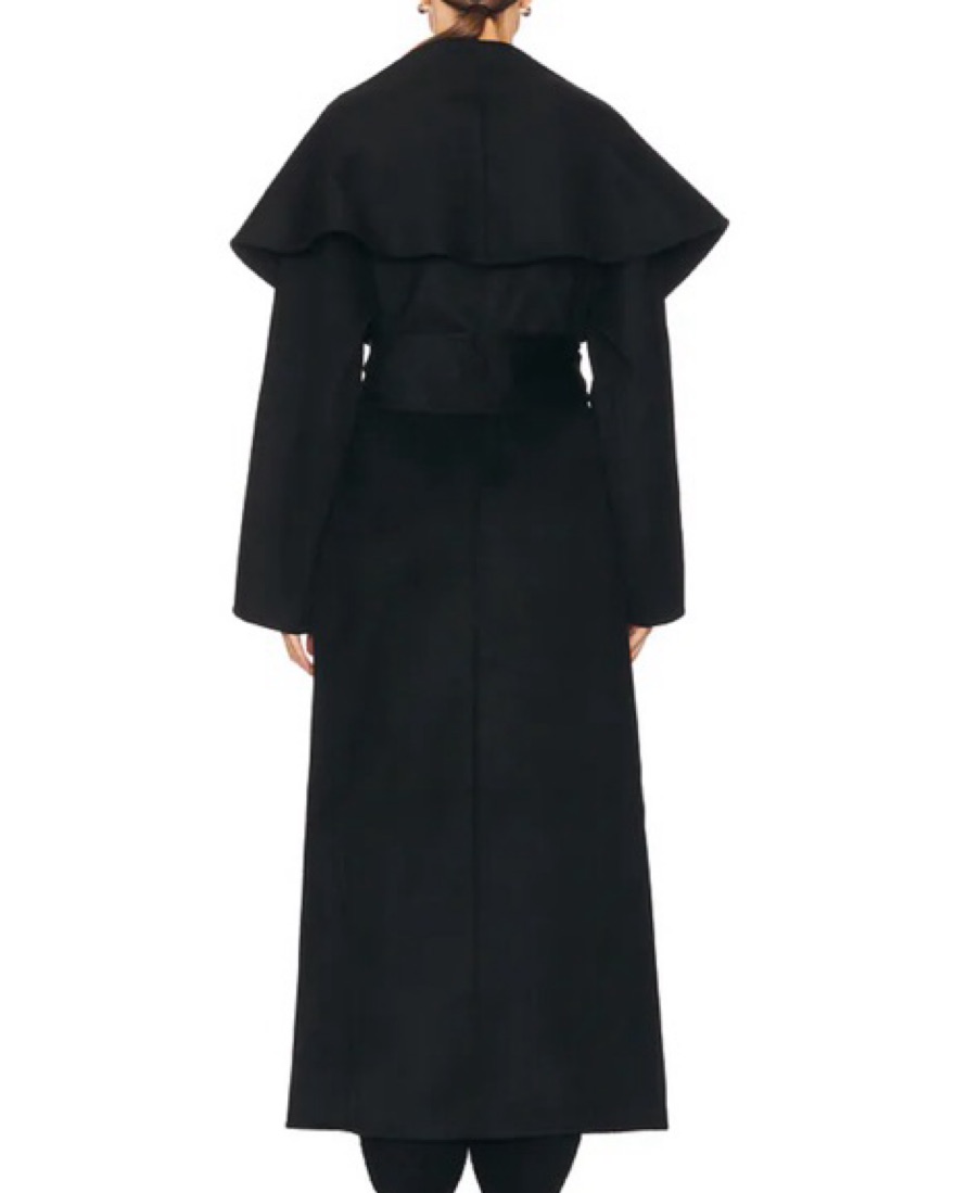 Helsa The Throw Coat in Black by Helsa - Pickle