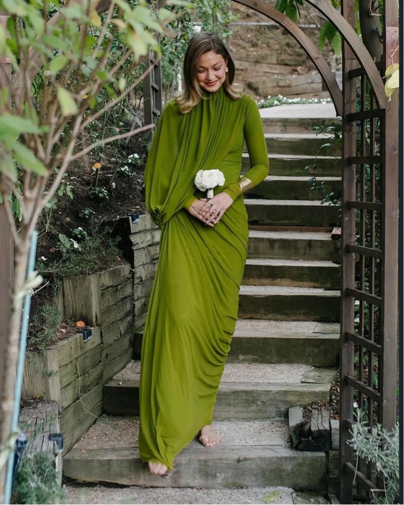 deme green dress Chloe