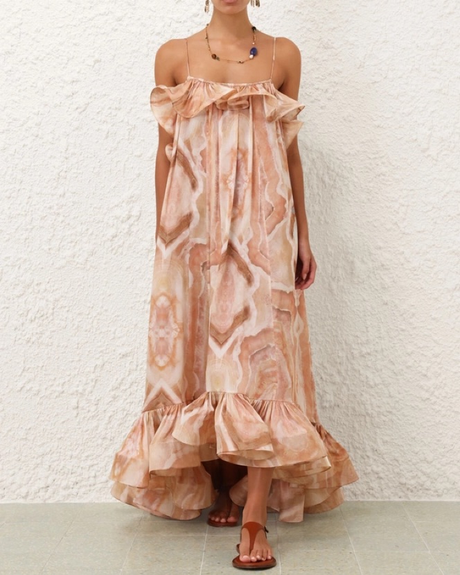 【Zimmermann】ILLUMINATE PLUNGE GOWN プランジ ガウン ZIMMERMANN | The Illuminate Plunge Gown brings seaside