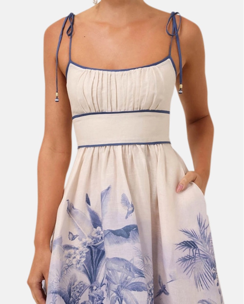 Zimmermann Wylie Picnic Midi Dress by Zimmermann - Pickle