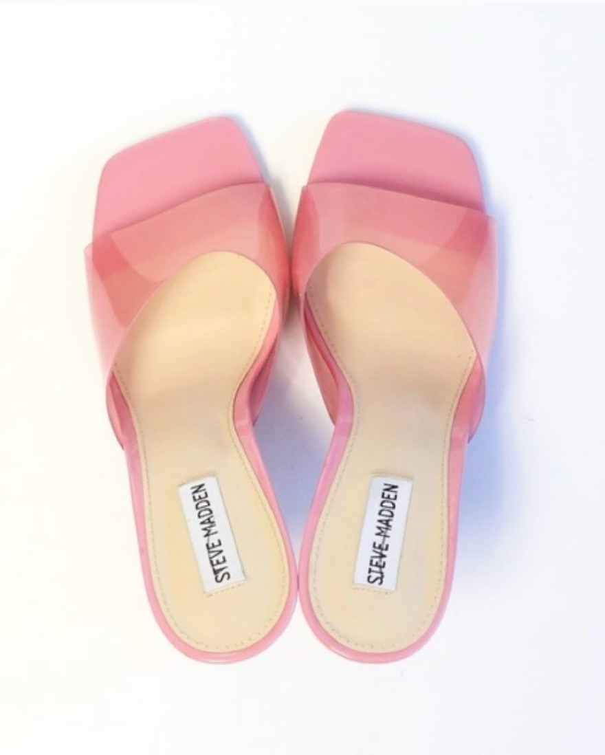 Steve Madden Pink Plastic Heels | Pickle