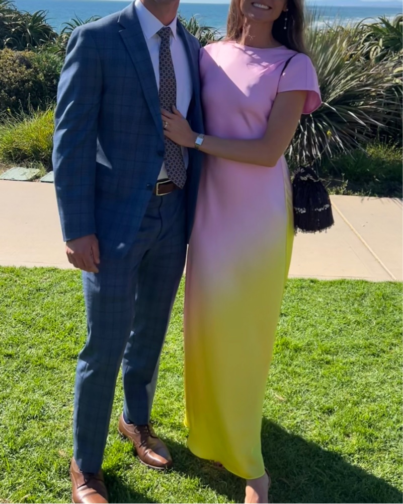 pink and yellow dress Summer Blooms Midi Dress - Pink and Yellow Floral main image 1
