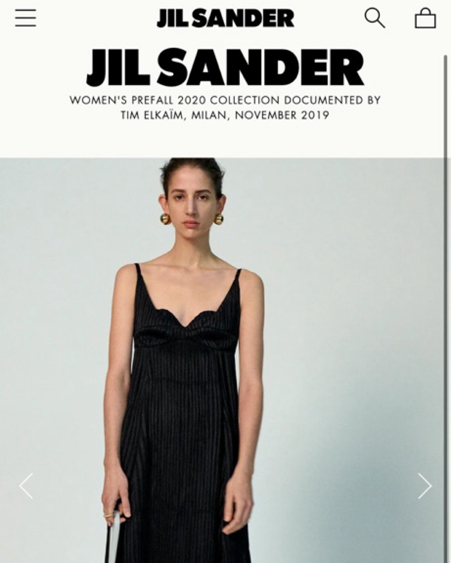 jil sander black dress Jil Sander Vestito Dress in Black
