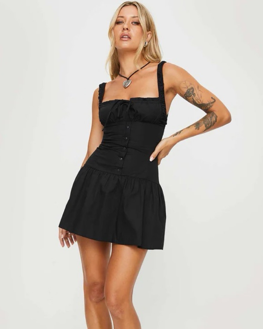 lioness feng shui mini dress black LIONESS Montana Mini Dress Black