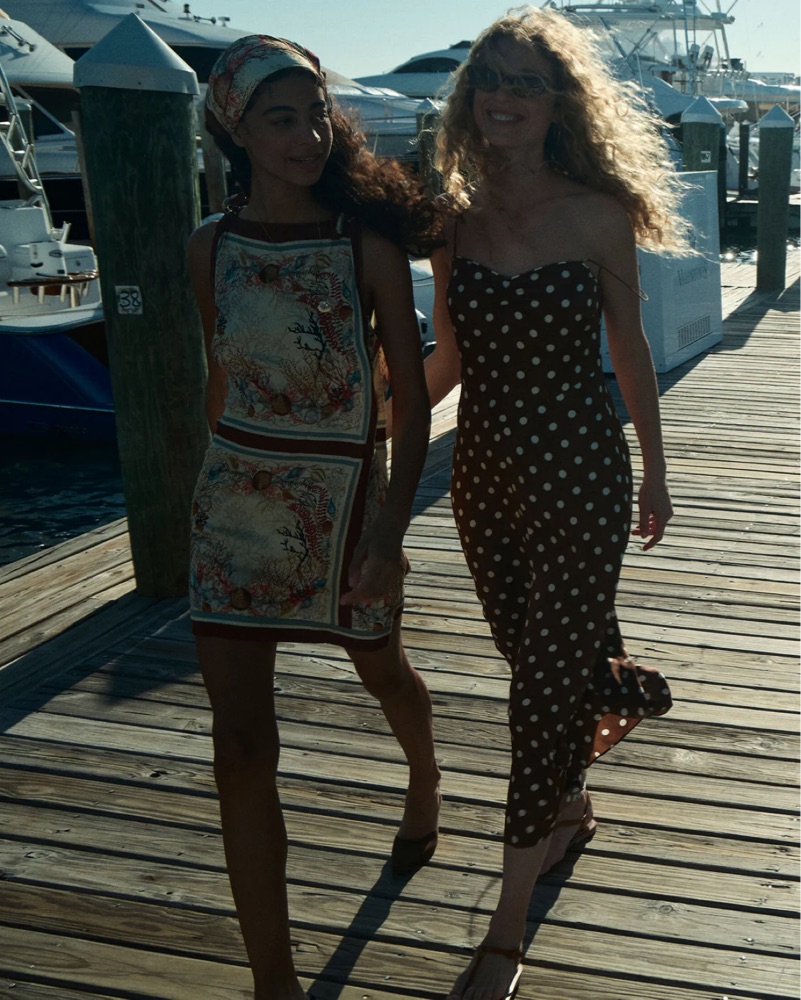 Doen Silk Polka Dot Midi Dress by Doen - Pickle