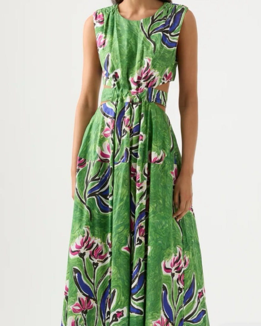 zorina tie midi dress Aje Zorina tie Midi Dress by Aje