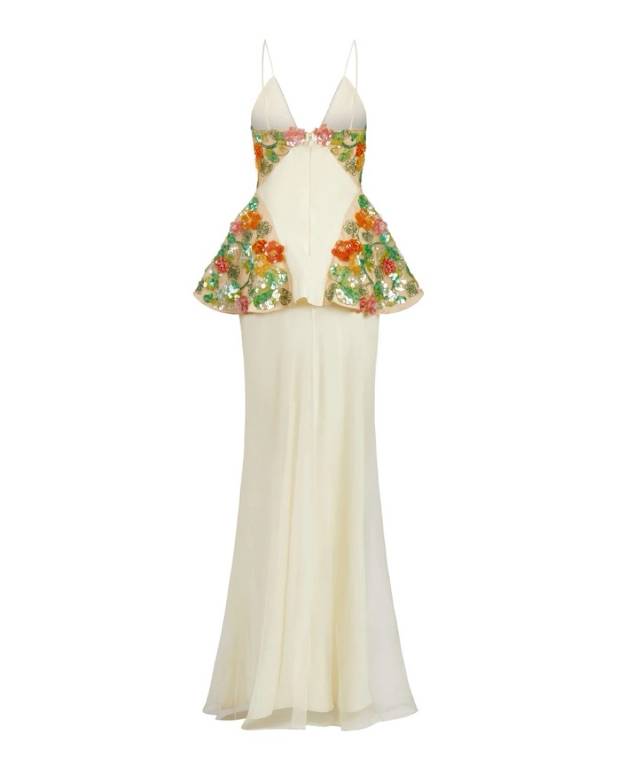 Markarian Isabeau Floral Organza Gown by Markarian - Pickle