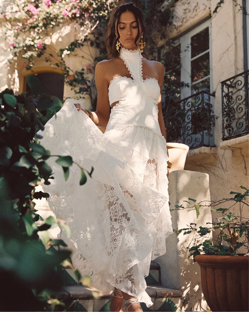 12th Tribe Princesa White Lace Dress by 12th Tribe - Pickle