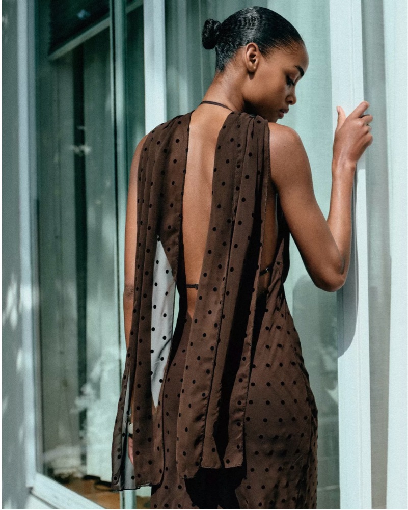 Zara Polka Dot Maxi Dress by Zara collection - Pickle