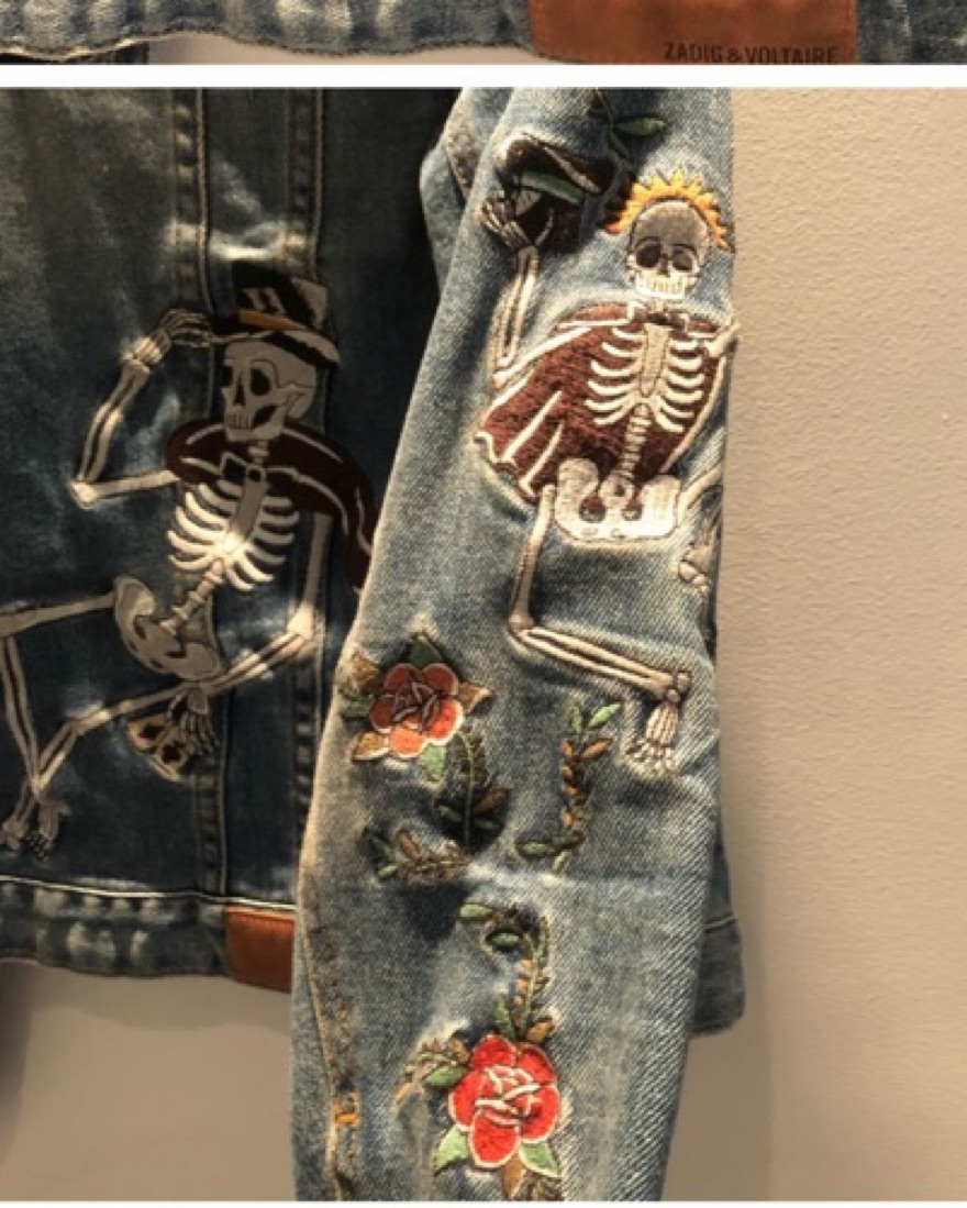zadig kioky tattoo denim jacket by Zadig&Voltaire - Pickle