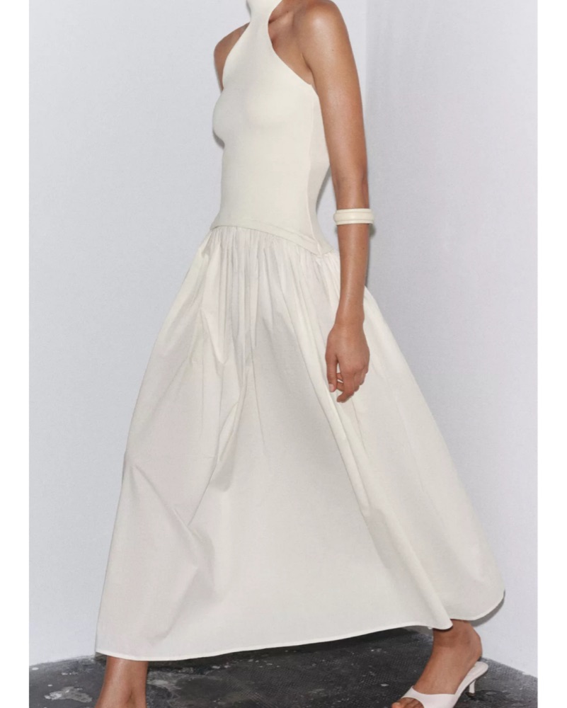 Zara Ivory Halter Dress by Zara - Pickle