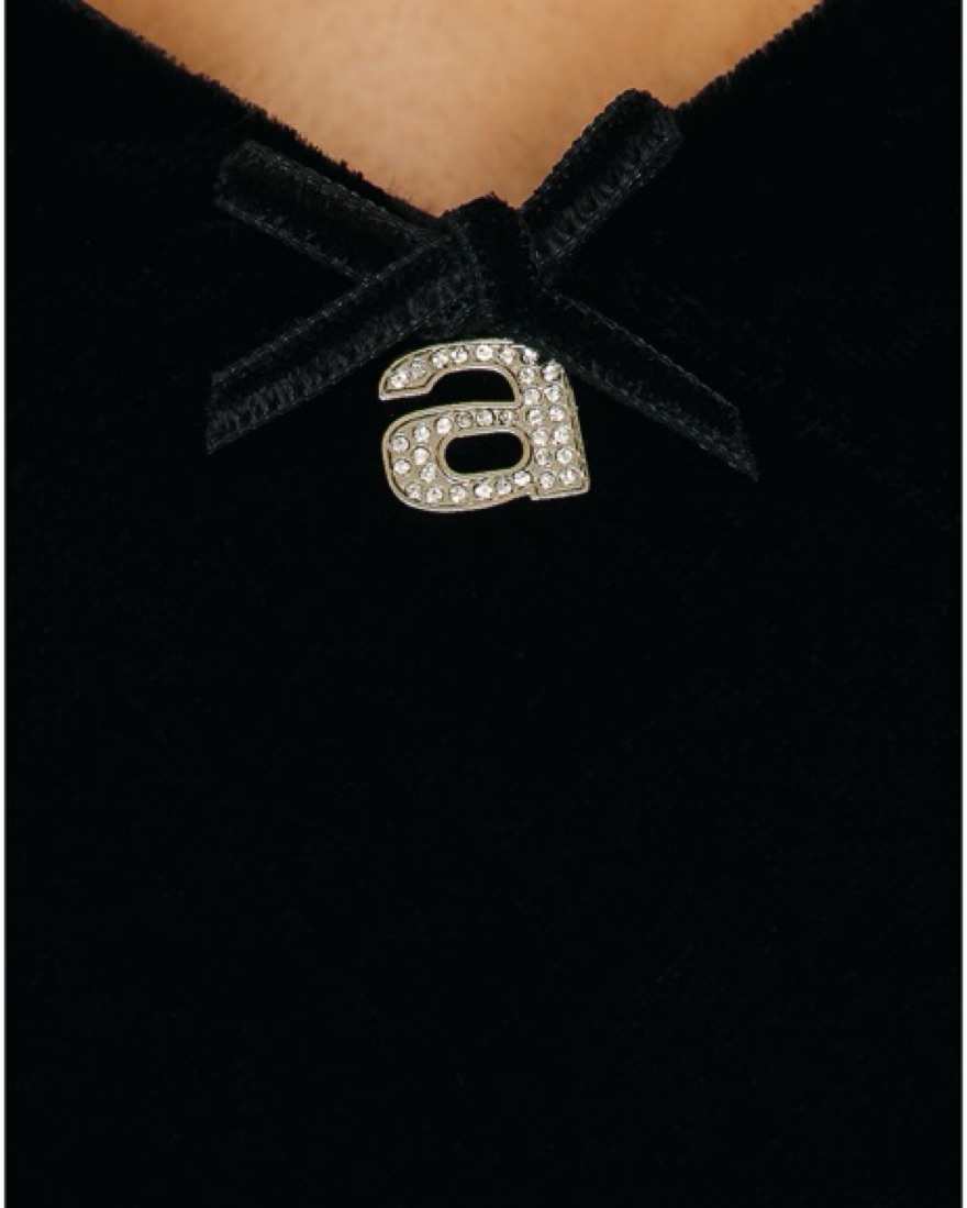 Alexander Wang Black Velvet Slip Dress by ALEXANDER WANG - Pickle