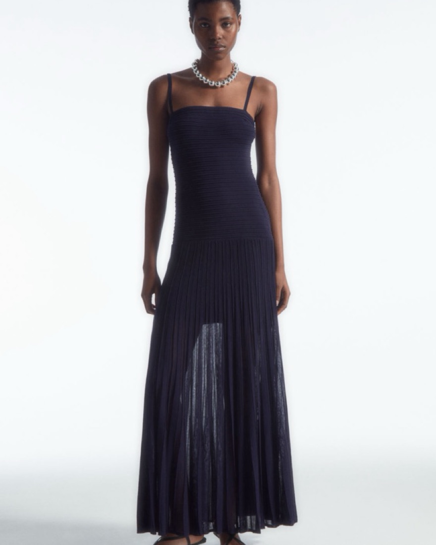 COS Blue Knit Maxi Dress by COS - Pickle