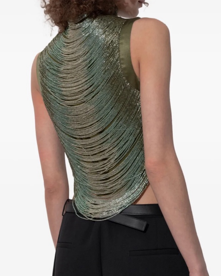 Cult Gaia Taraji Top In Cedar by Cult Gaia - Pickle