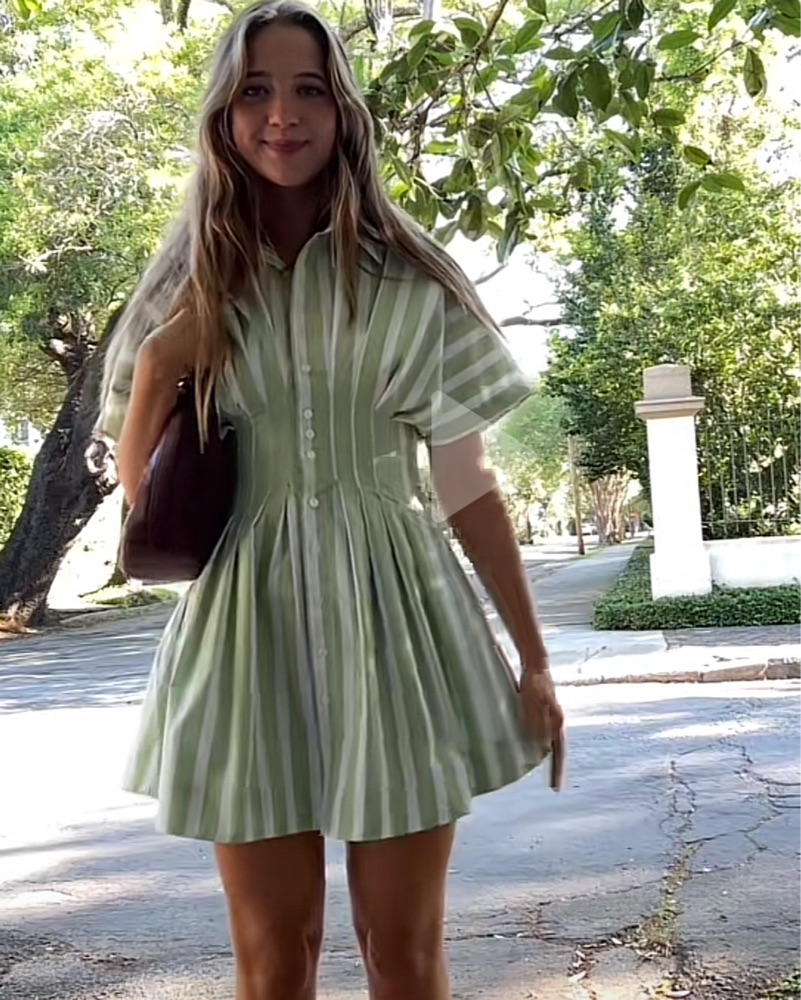 anthropologie green striped dress Simple Green Satin Short Prom Dresses, Short Green Formal Evening Home –  morievent