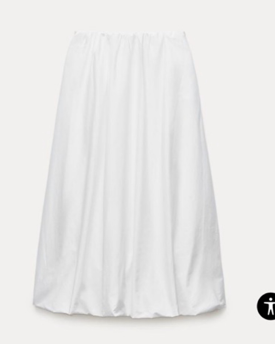 Zara Balloon Midi Skirt | Pickle
