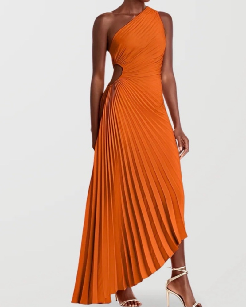 prom dress with wrap Faux-Wrap Long Sequin Corset-Back Prom Gown