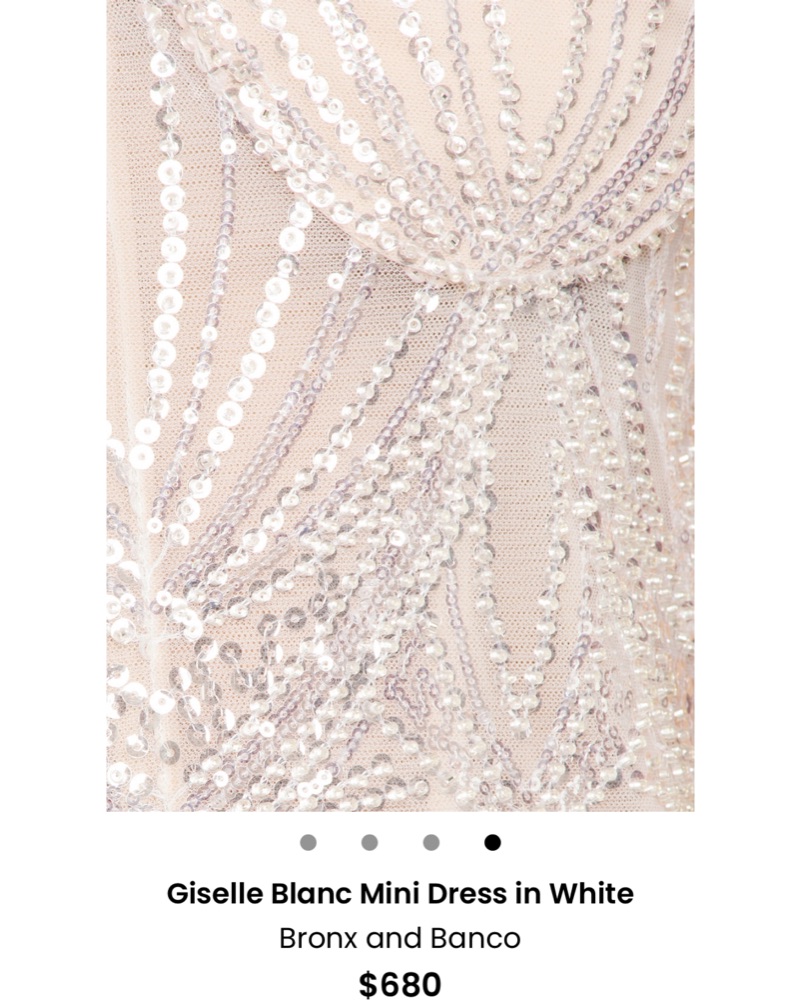 Giselle Blanc Mini Dress by Bronx and branco - Pickle