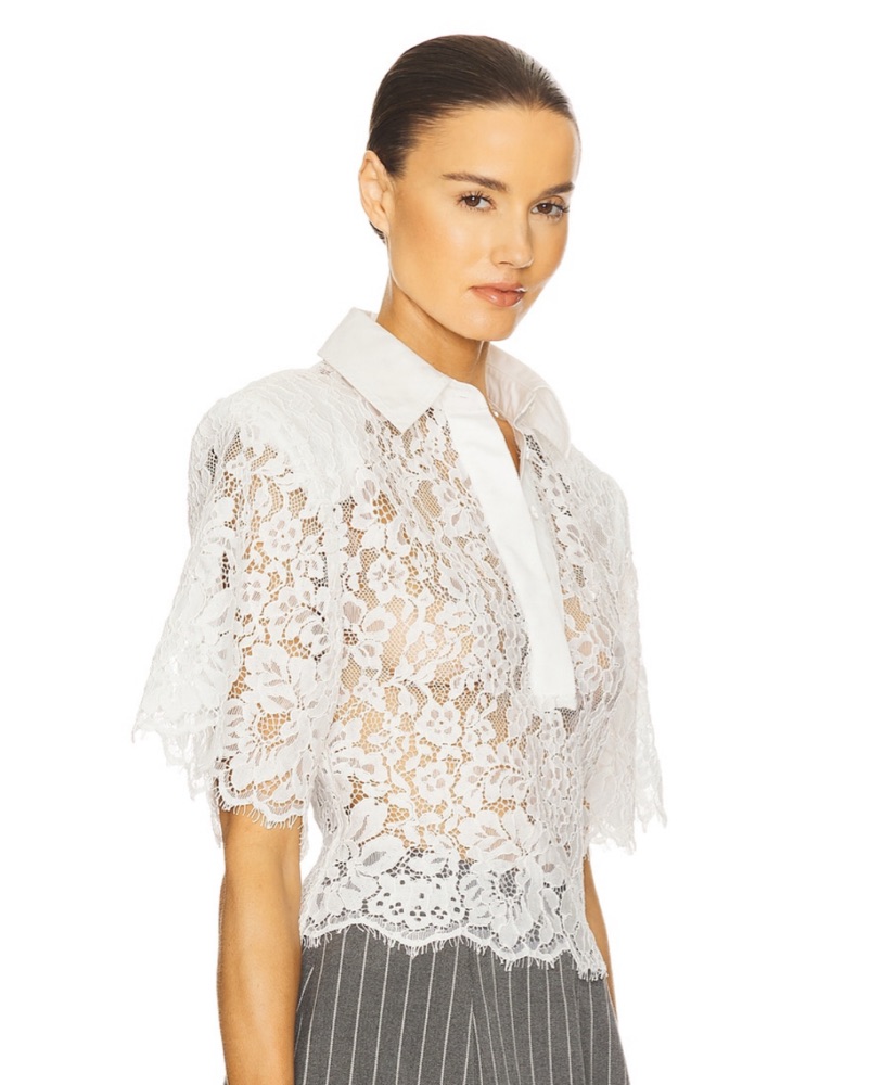 Helsa White Blouse by Helsa - Pickle