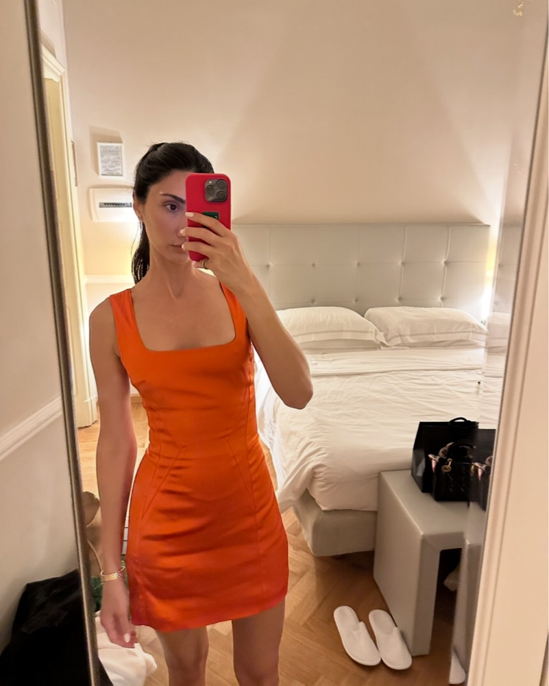 dolce gabbana orange dress Dolce & Gabbana Orange flowers silk cocktail dress|F6XS2THS1UZHOM62