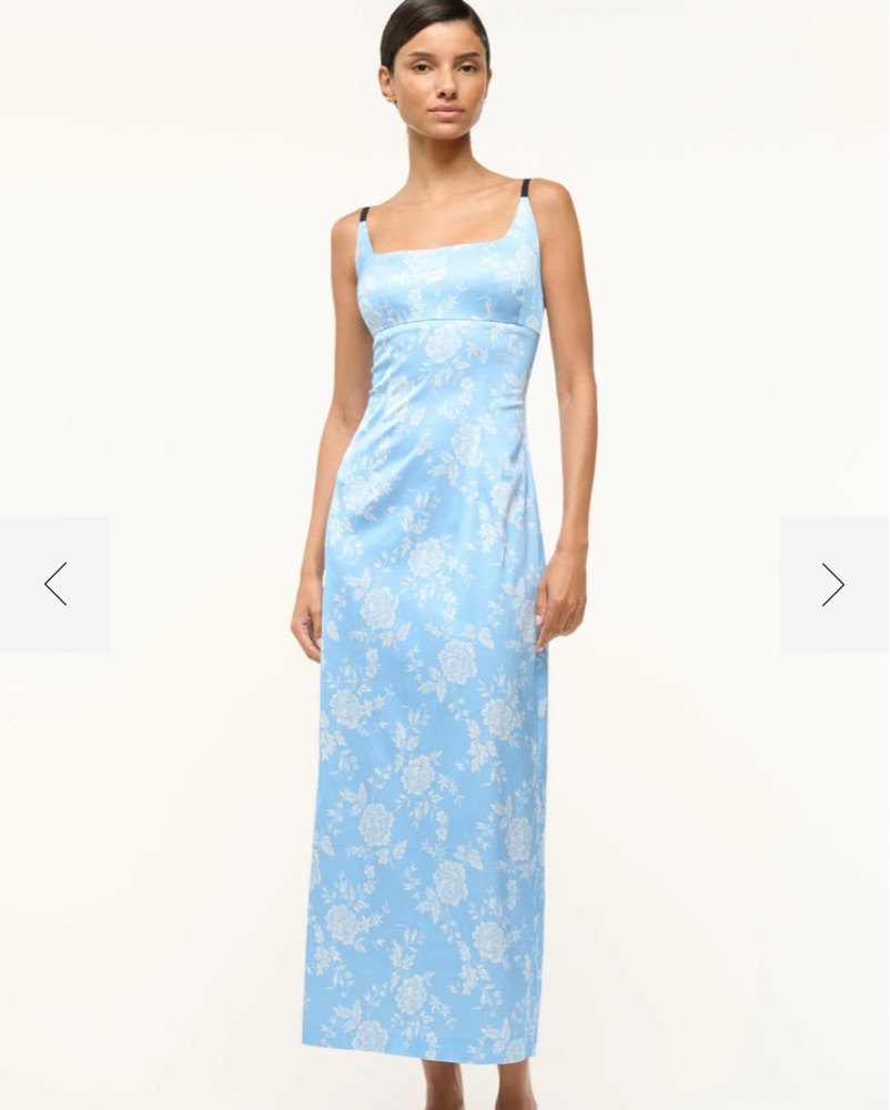 Staud Blue And White Floral Dress by Staud - Pickle