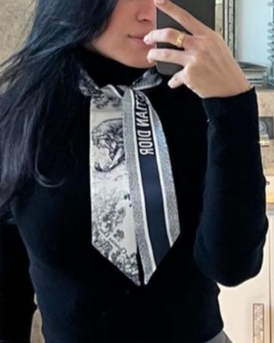 Dior Neck Scarf by Christian Dior - Pickle