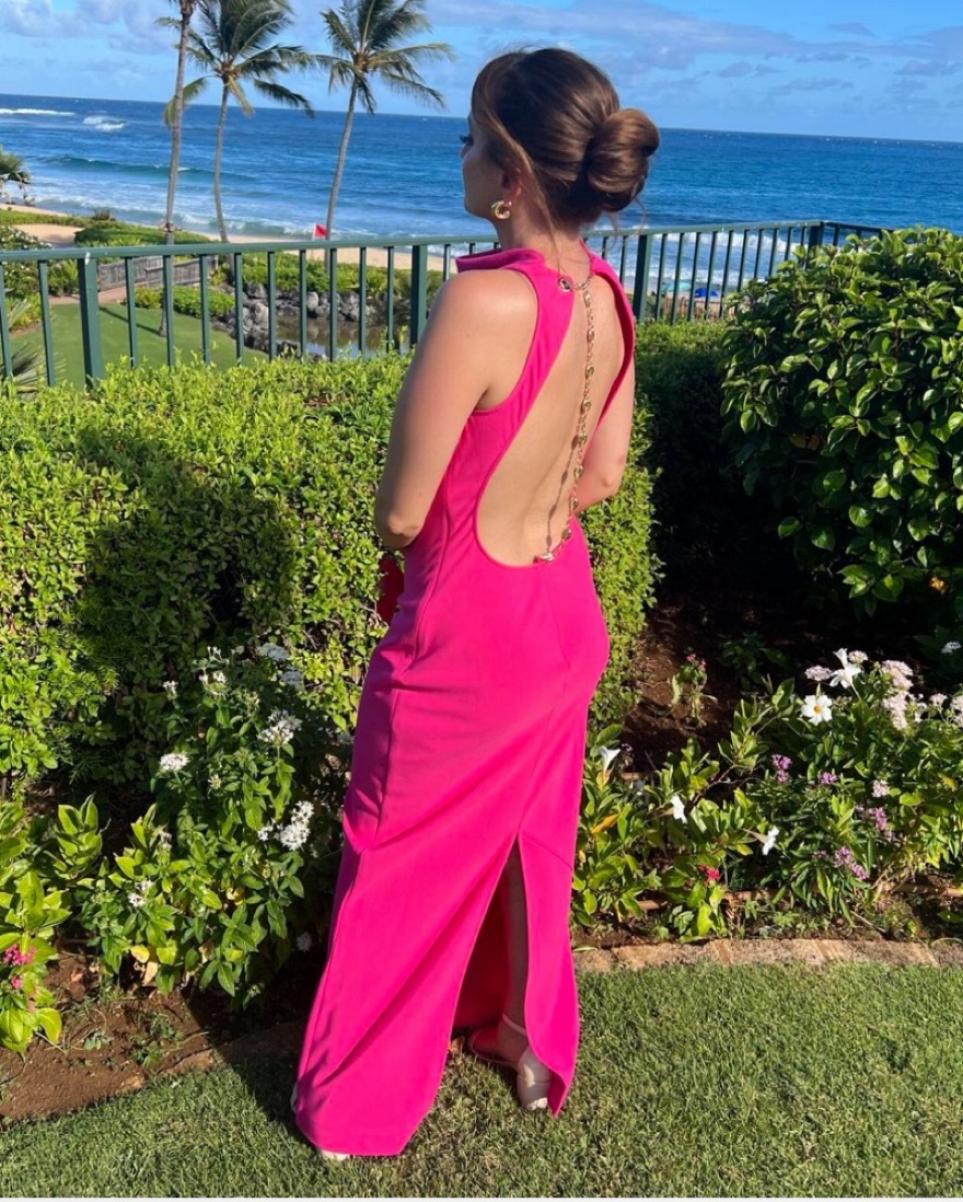 Staud Shannon Dress With Chain Back | Pickle