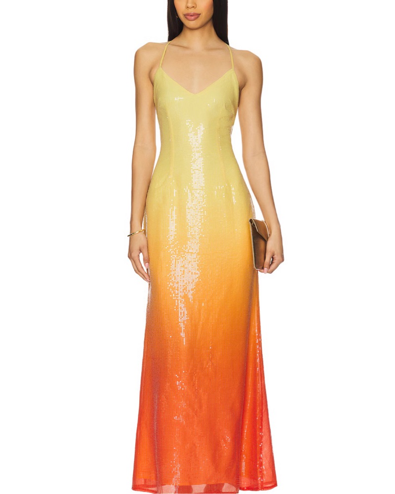 rust midi bridesmaid dress Kennedy Blue Taye Bridesmaid Dress main image 1