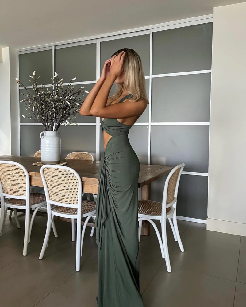 Christopher Esber Vivenda Dress Green by Christopher Esber - Pickle