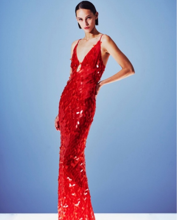 Misha Sapphire Maxi Sequin Dress by Misha Collection - Pickle