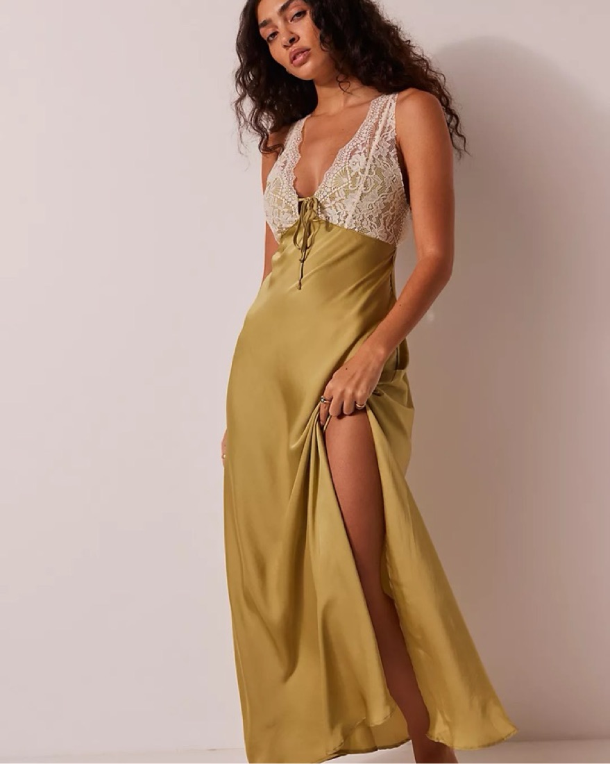 free people slip maxi dress Suddenly Fine Maxi Slip Dress