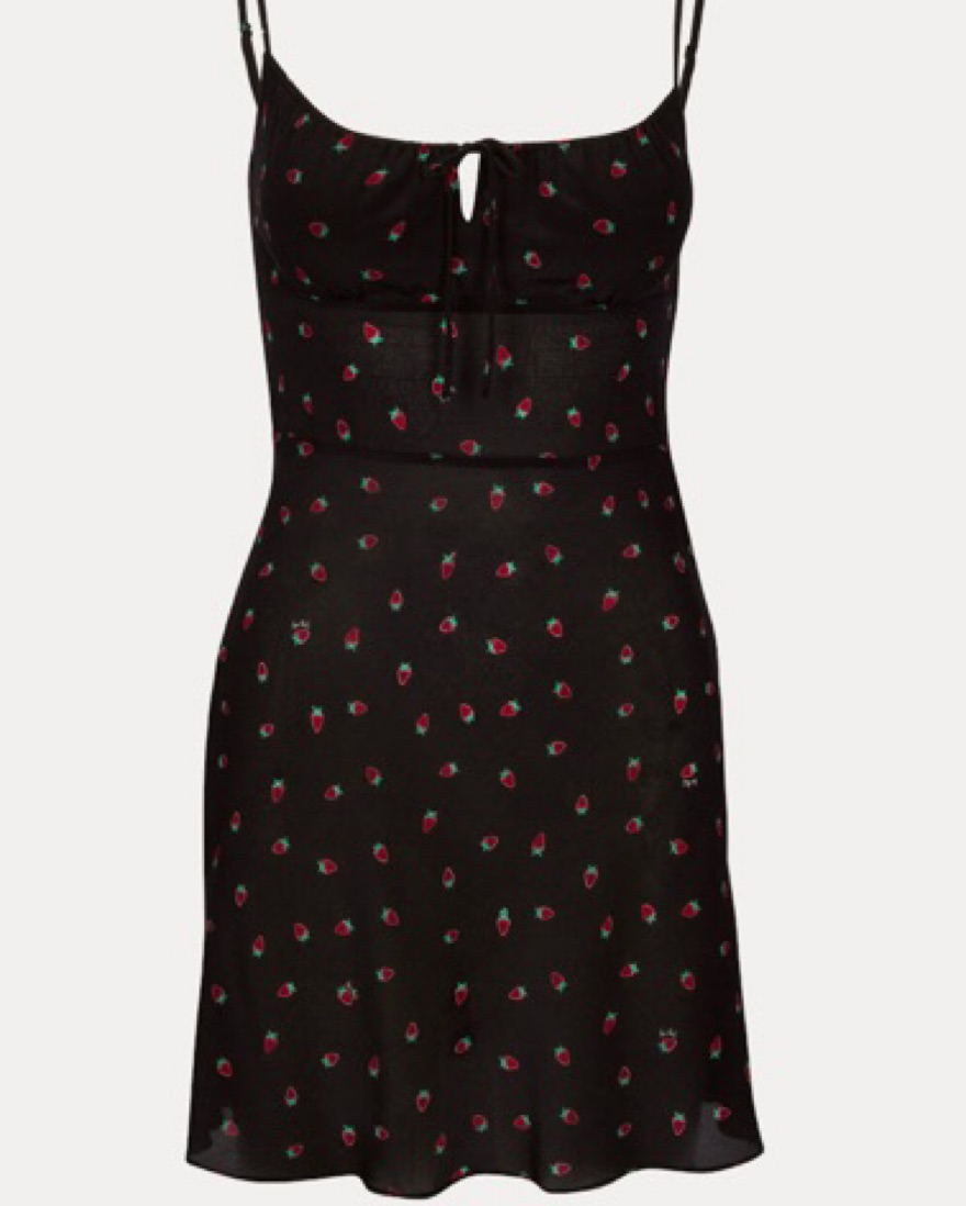black strawberry dress Lirika Matoshi black strawberry dress for sale