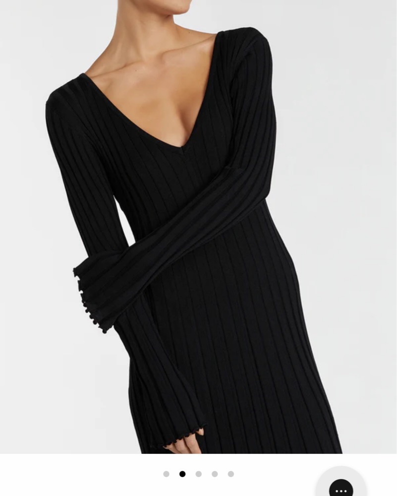 knit bodycon midi dress Fitted Knit Wrap Midi Dress Bodycon – The Hanger Boutique main image 1