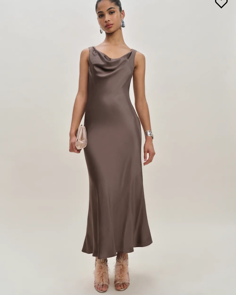 Reformation Bryn Silk Dress by Reformation - Pickle