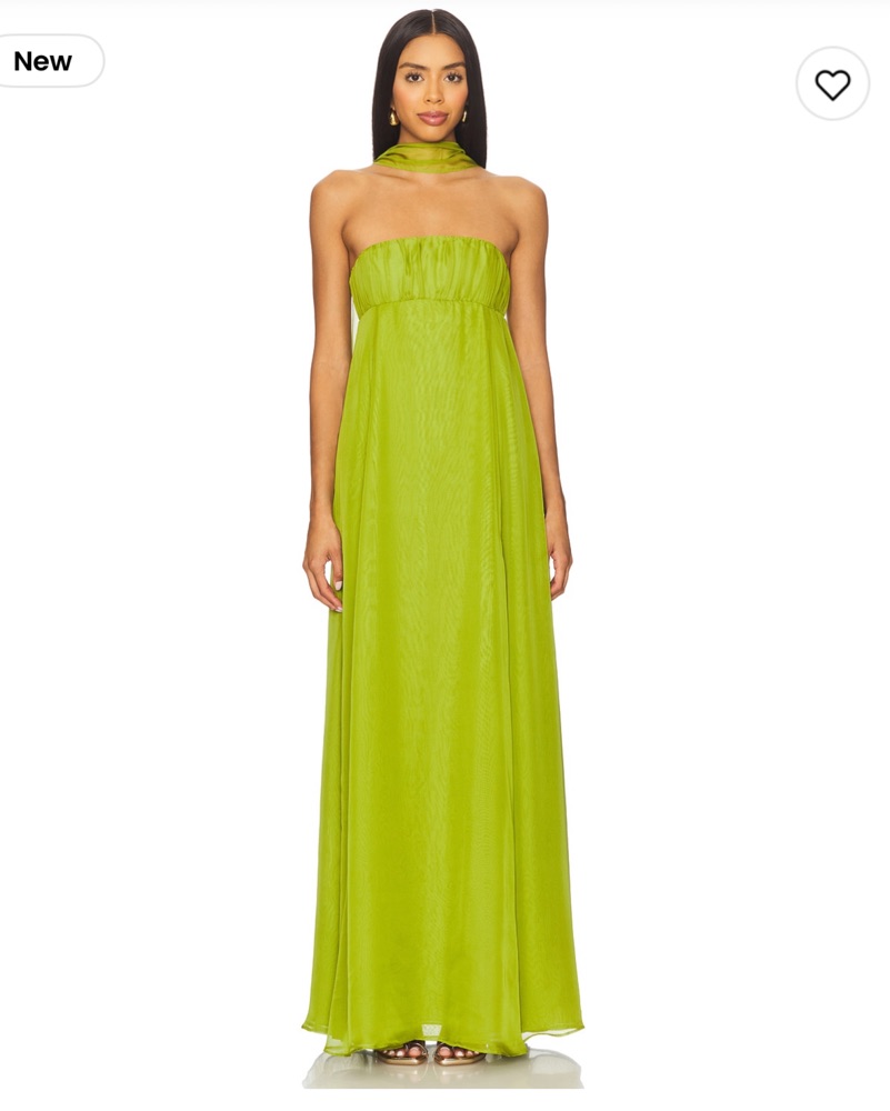 lovers friends green dress Lovers & Friends Estelle Green Gown by Lovers + Friends