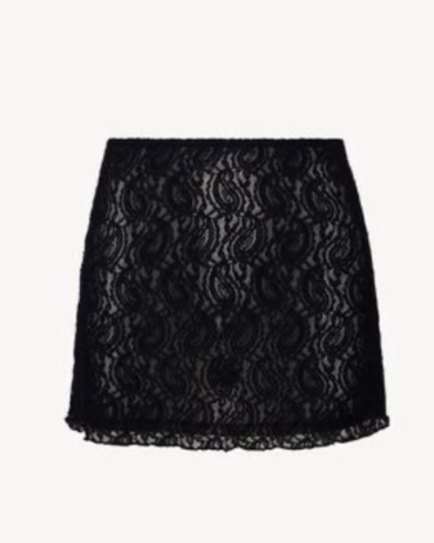 Realisation Lola Skirt In Black Lace | Pickle