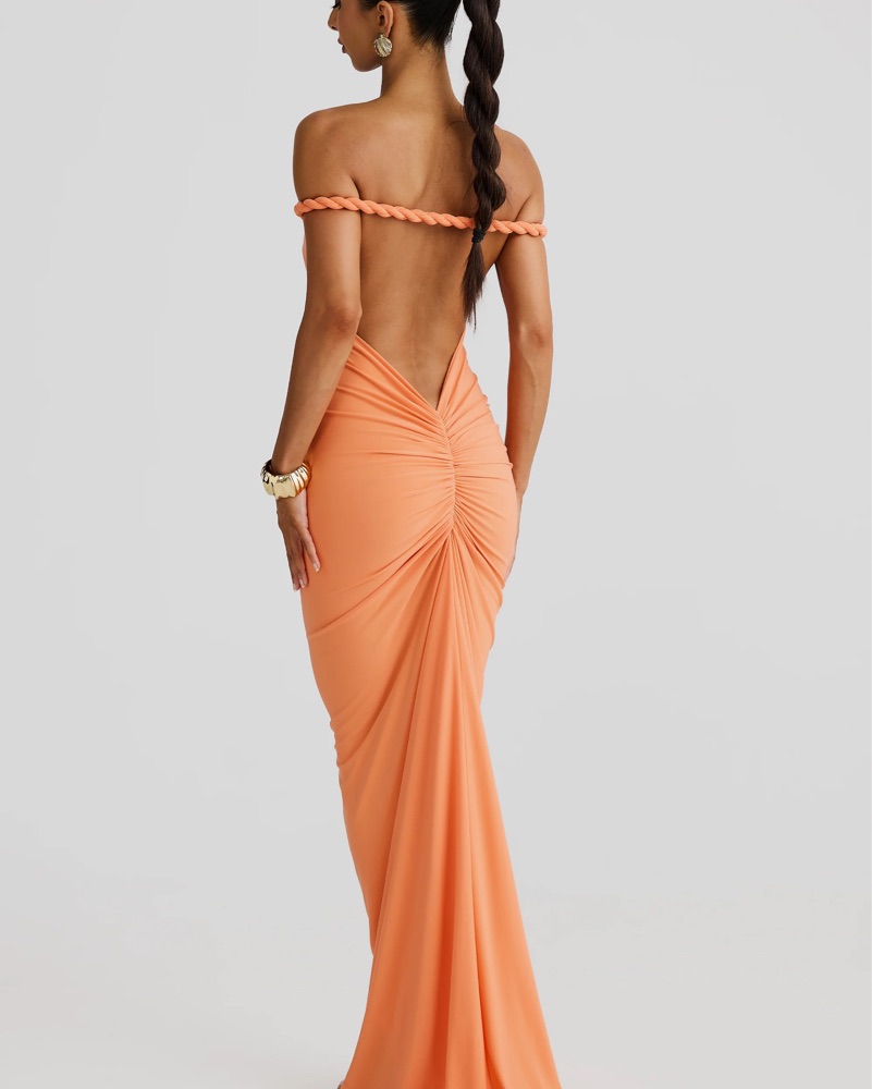 big w maxi dress Brightwell Backless Maxi Dress | White | Womens
