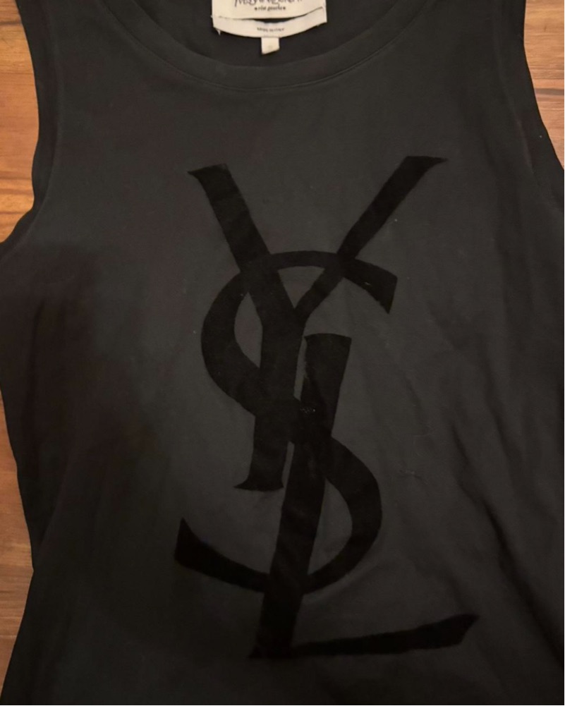 Ysl Vintage Logo Tank Top | Pickle