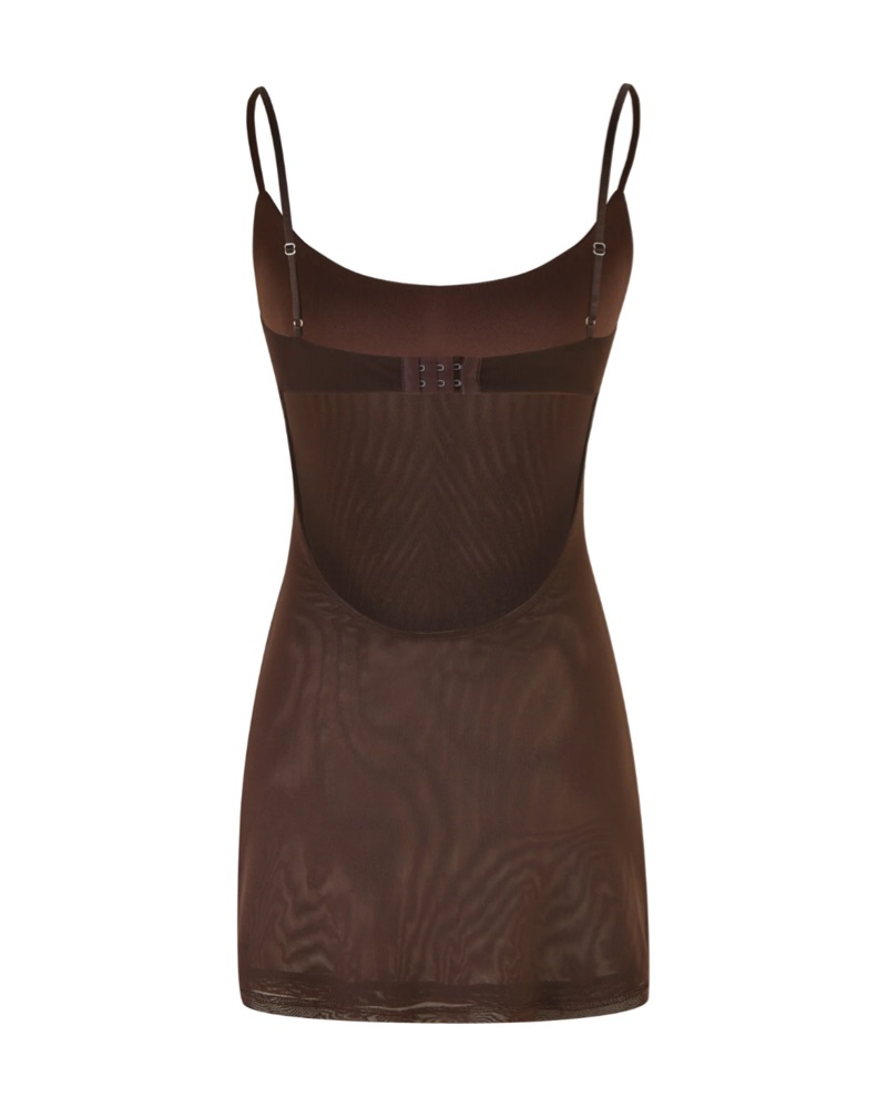 Tiger Mist Octavia Brown Mini Dress by Tiger Mist - Pickle