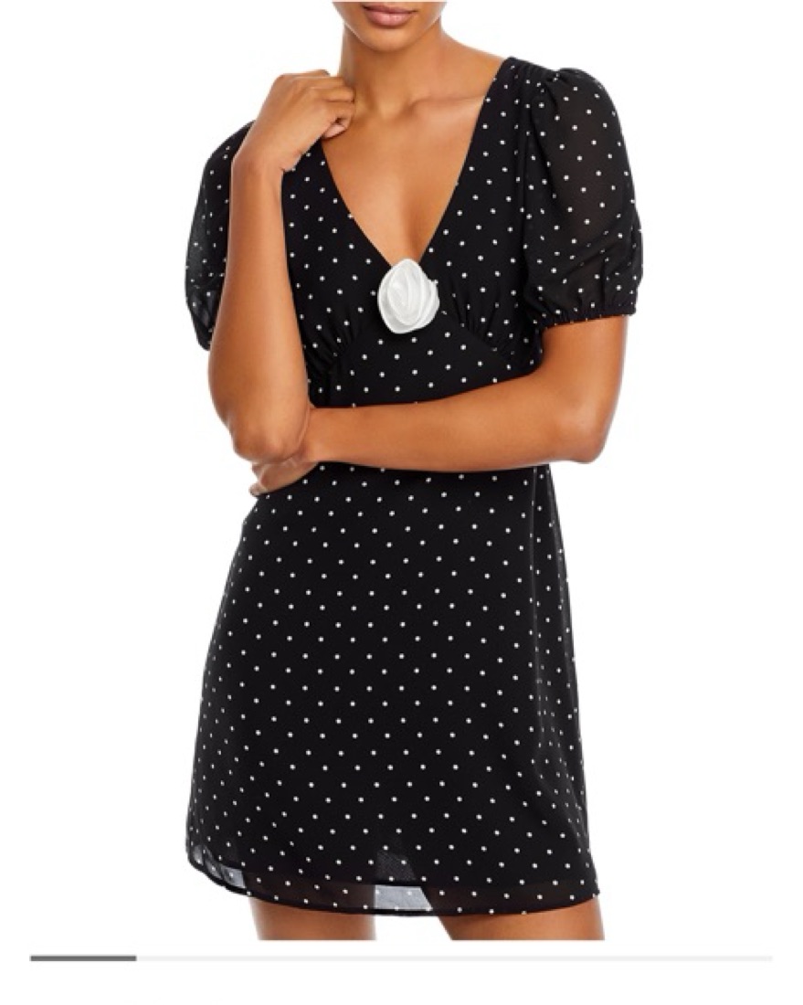 Wayf Polka Dot Mini Dress by WAYF - Pickle